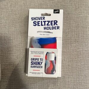 Shower Seltzer Holder - Red, Blue, White